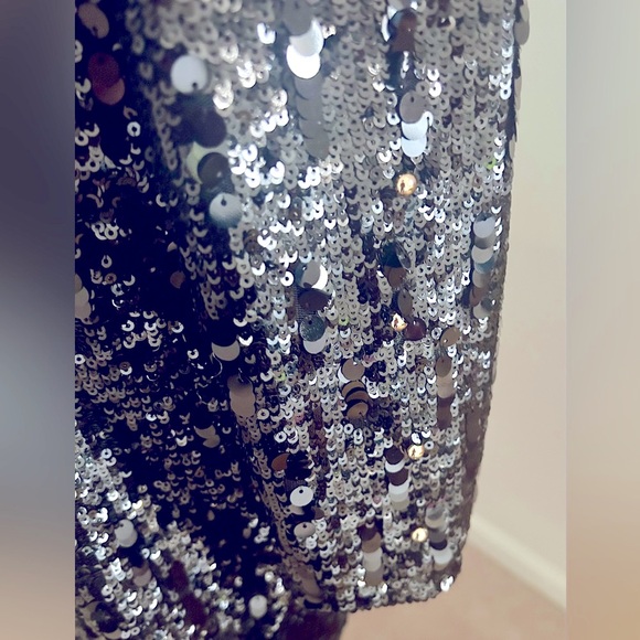 VIVIENNE HU Shift Sequence Dress Black Size 8 - Picture 9 of 11